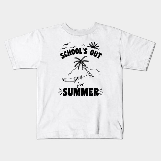 School Out For Summer Kids T-Shirt by Xtian Dela ✅